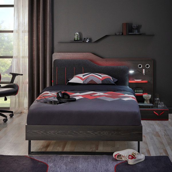 Jugendzimmerset GAMER mit Soundsystem 120x200 cm