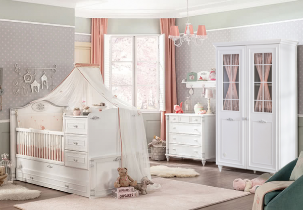 Cilek ROMANTIC Babyzimmer, 4-tlg.