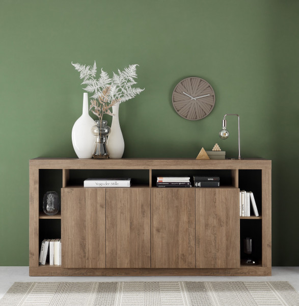 Sideboard RIMINI Mercure NB Holzstruktur, 4 Türen