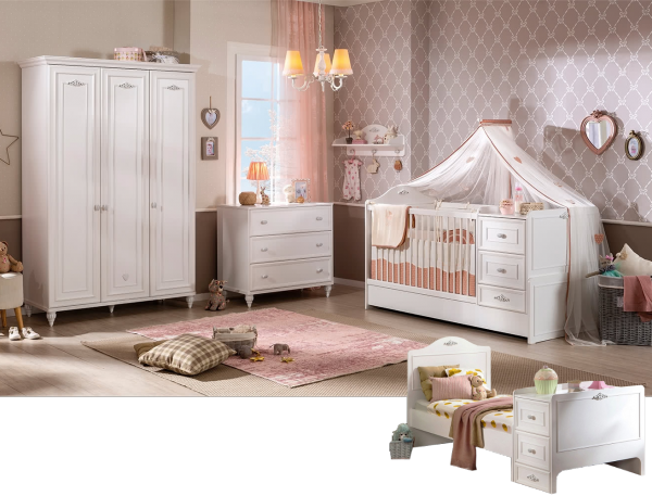 Cilek ROMANTICA Babyzimmer, 3-tlg.