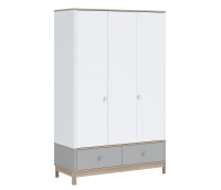 Vorschau: Newjoy BONO GREY Kleiderschrank 3-türig Vorschau: Newjoy BONO GREY Kleiderschrank 3-türig