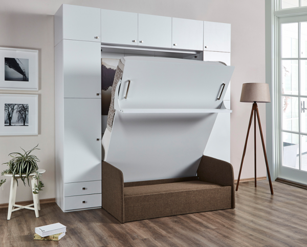 Multimo DOUBLE Schrankbett mit Sofa
