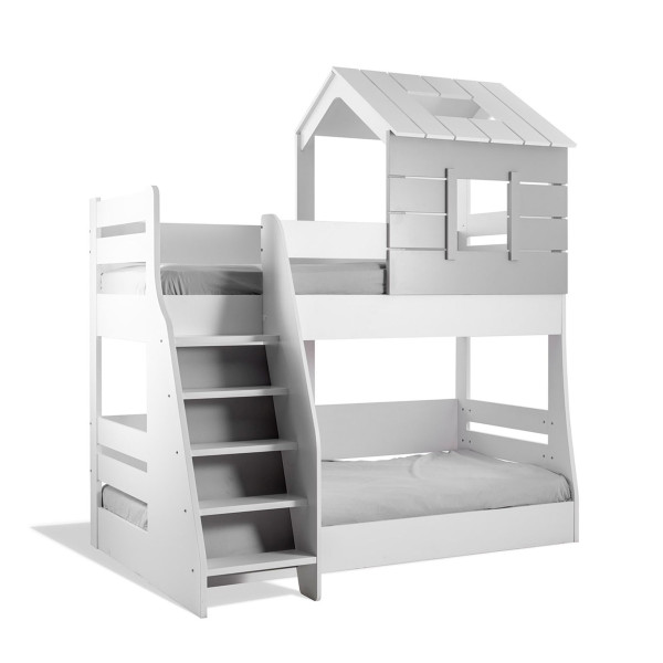 Caploonba WHITE HOUSE Etagenbett, 90-100x200 cm