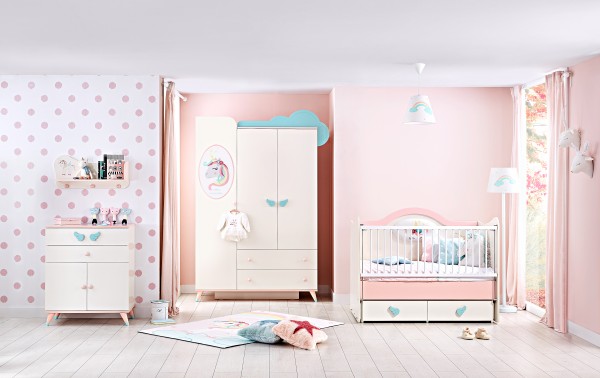 Babyzimmer UNICORN, 4-teilig