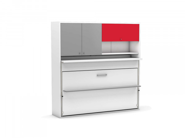Multimo NITRO Schrankbett mit Schreibtisch