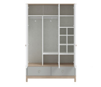 Vorschau: Newjoy BONO GREY Kleiderschrank 3-türig Vorschau: Newjoy BONO GREY Kleiderschrank 3-türig
