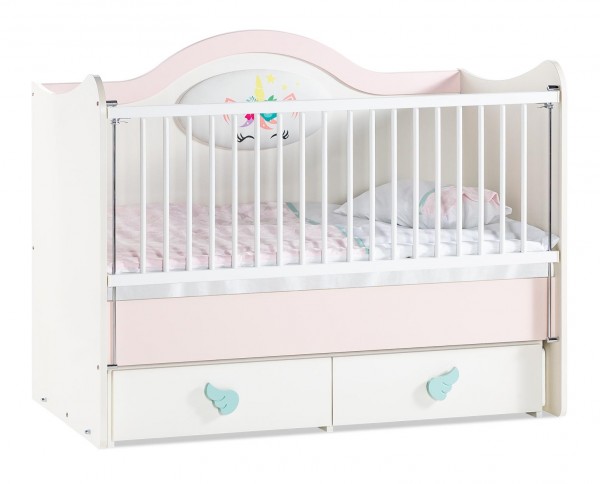 Babybett UNICORN, 70x130 cm