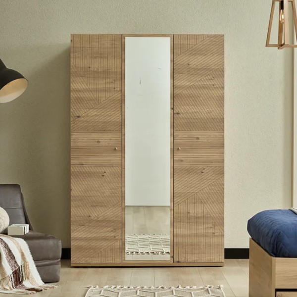 Almila ORIGAMI Kleiderschrank 3-türig