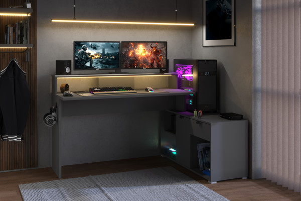 Parisot Gaming Schreibtisch Work 11 – Eckschreibtisch