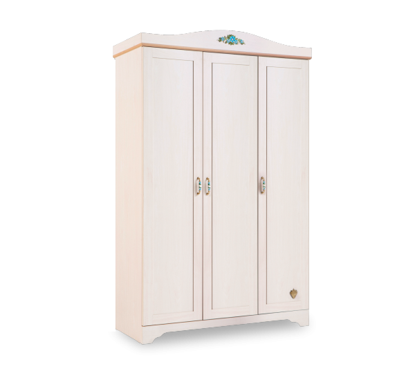 Cilek FLOWER Kleiderschrank, 3-türig