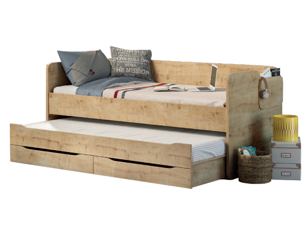 Cilek Mocha Studio Bett Mit Ausziehbett Und Bettkasten 90x200 Cm Mobel Zeit