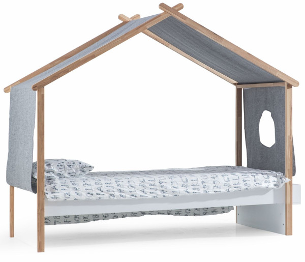 Benimodam MY HOUSE Kinderbett mit Hausdach, 90x200 cm