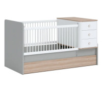 Newjoy BONO GREY Babybett mitwachsend, 80 x 130 -180 cm Newjoy BONO GREY Babybett mitwachsend, 80 x 130 -180 cm